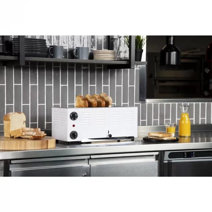 Rowlett Regent 6 Slot Toaster White with 2x Additional Elements - Image 2