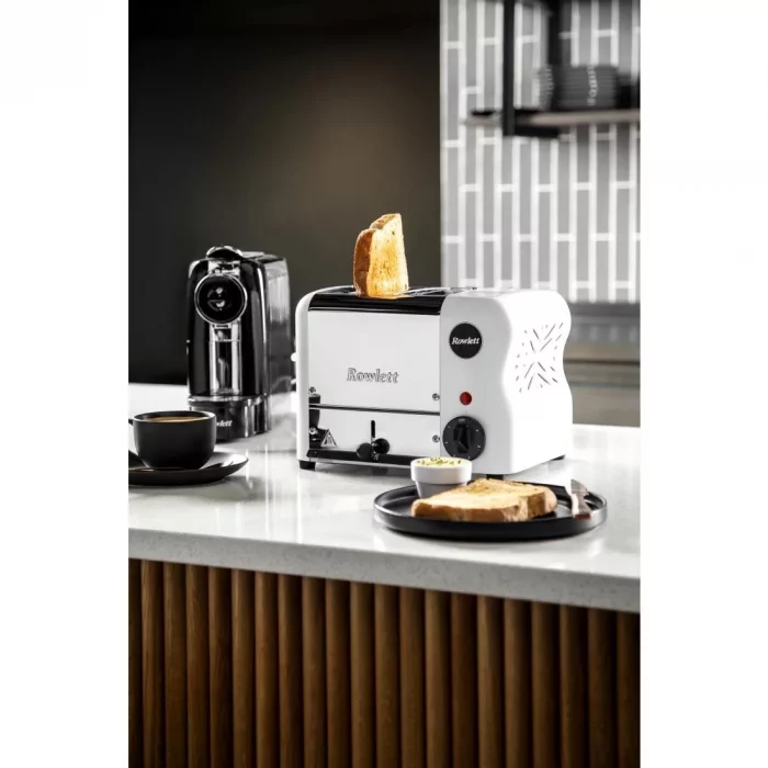 Rowlett Esprit 2 Slot Toaster White w/ 2 Additional Elements & Sandwich Cage - Image 6