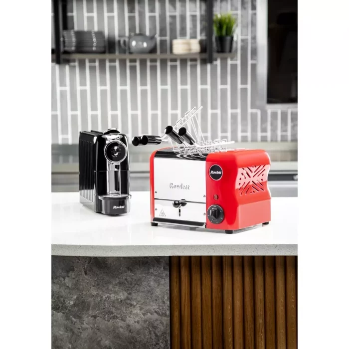 Rowlett Esprit 2 Slot Toaster Traffic Red w/2 Additional Elements & Sandwich Cage - Image 2