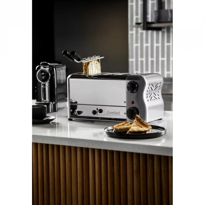 Rowlett Esprit 4 Slot Toaster Chrome w/2x Additional Elements & Sandwich Cage - Image 3