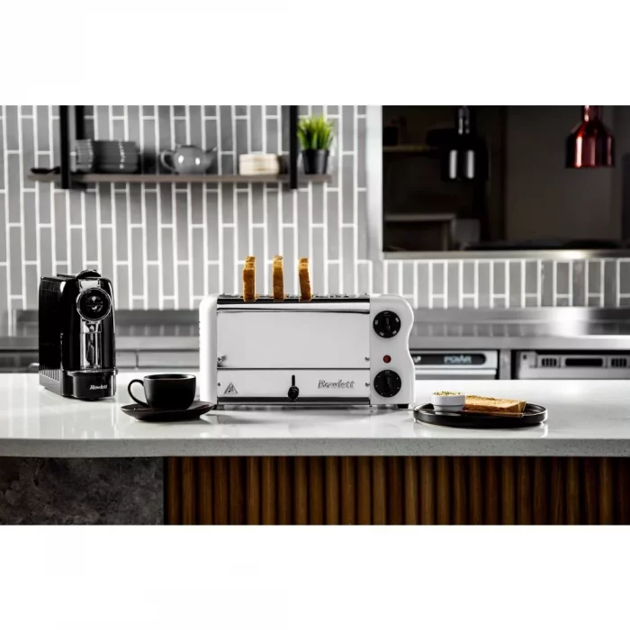 Rowlett Esprit 4 Slot Toaster White w/2x Additional Elements & Sandwich Cage - Image 4