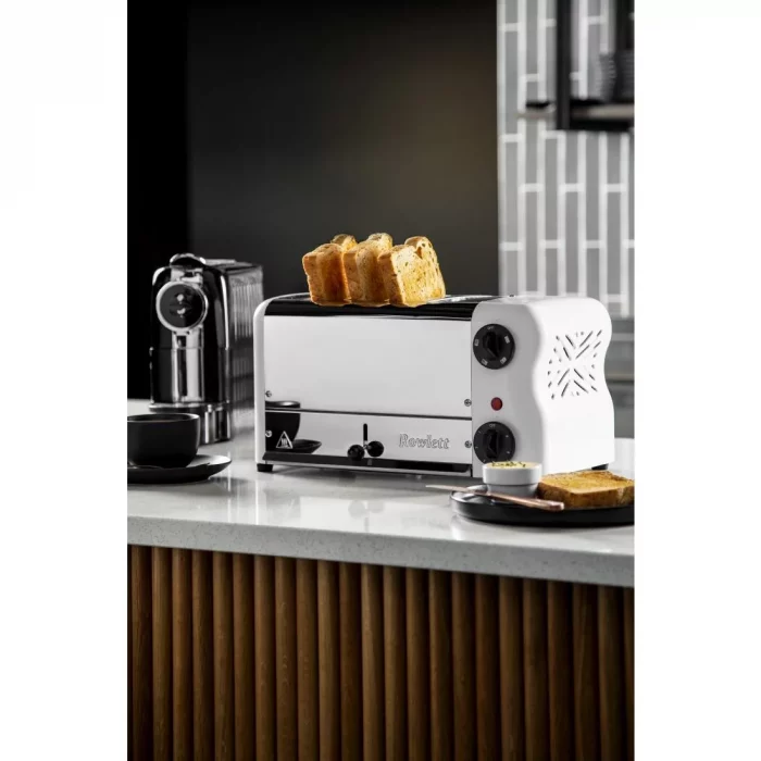 Rowlett Esprit 4 Slot Toaster White w/2x Additional Elements & Sandwich Cage - Image 5