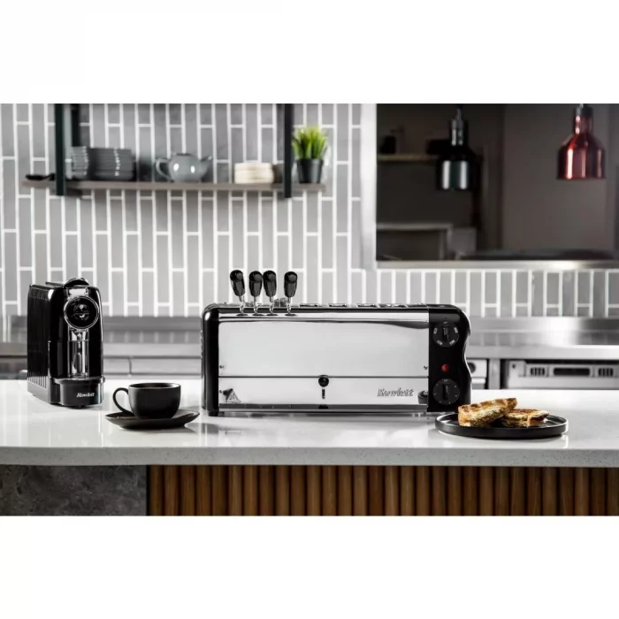 Rowlett Esprit 6 Slot Toaster Jet Black w/2x Additional Elements & Sandwich Cage - Image 2