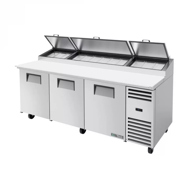 True 3 Door Pizza Prep Table TPP-93 - Image 1