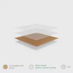 Vegware Compostable Kraft Tortilla Wrap Boxes With PLA Window (Pack of 500) - Image 4