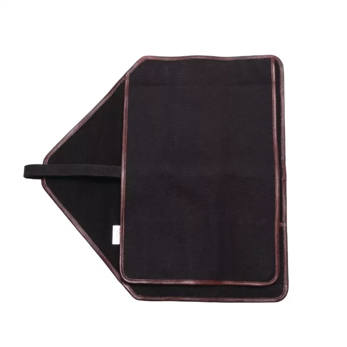 Boldric Canvas Knife Bag Black 6 Slots - Image 3