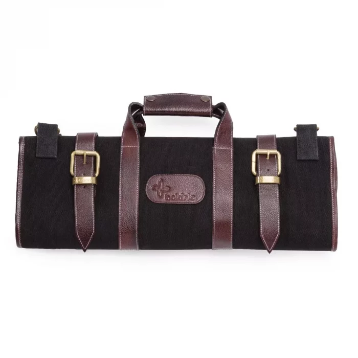Boldric Canvas Knife Bag Black 17 Slots - Image 1