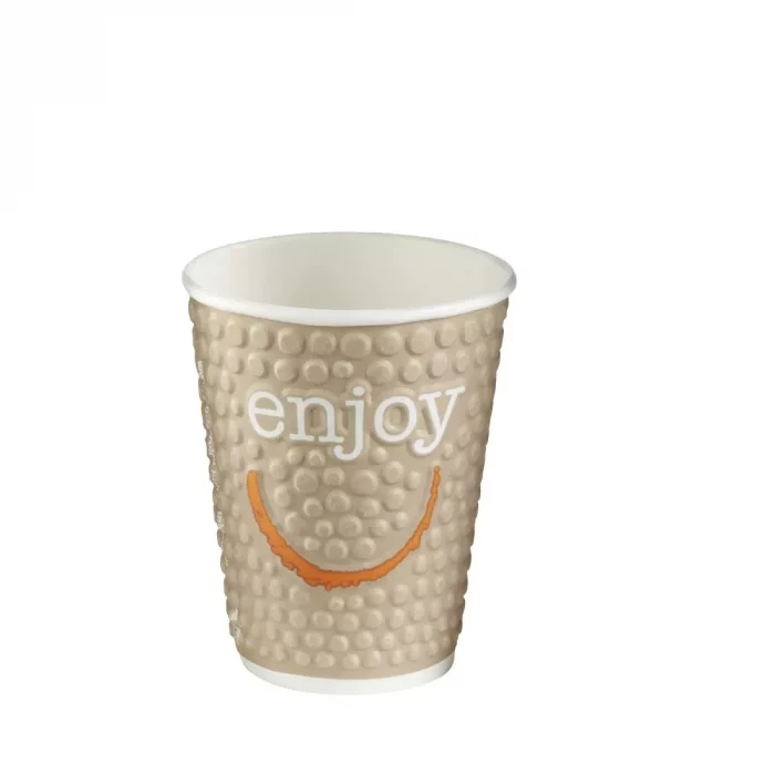 Huhtamaki Enjoy Double Wall Disposable Hot Cups 225ml / 8oz (Pack of 875) - Image 3