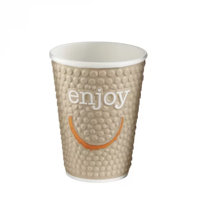 Huhtamaki Enjoy Double Wall Disposable Hot Cups 340ml / 12oz (Pack of 680) - Image 5
