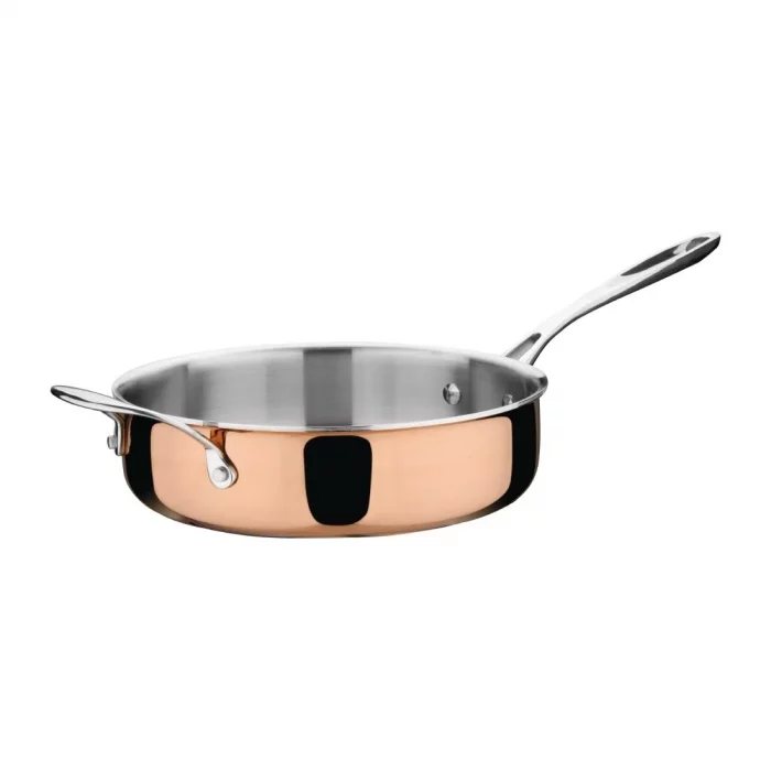 Vogue Copper Tri-Wall Sauté Pan 24cm - Image 1