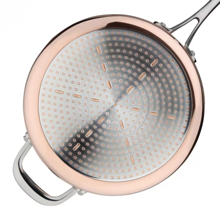 Vogue Copper Tri-Wall Sauté Pan 24cm - Image 4