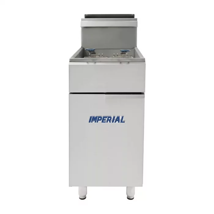 Imperial Single Tank Twin Basket Free Standing Natural Gas Fryer IFS-40-OP - Image 3