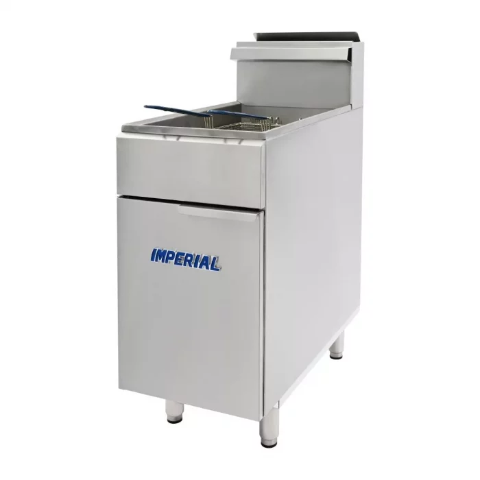 Imperial Single Tank Twin Basket Free Standing Natural Gas Fryer IFS-40-OP - Image 4