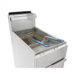 Imperial Single Tank Twin Basket Free Standing Propane Gas Fryer IFS-40-OP - Image 6