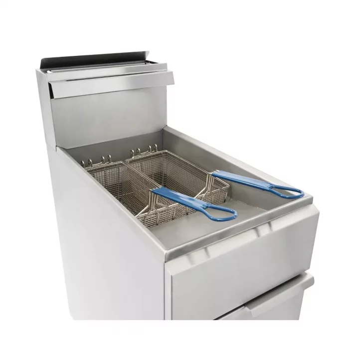 Imperial Single Tank Twin Basket Free Standing Natural Gas Fryer IFS-40-OP - Image 6