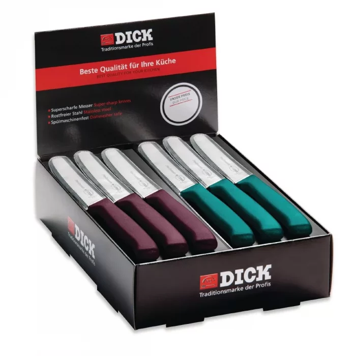 Dick Countertop 40 Piece Utility Knife Box Purple and Turquoise - Image 1