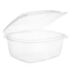 Vegware Compostable PLA Hinged-Lid Deli Containers 473ml / 16oz (Pack of 300) - Image 2