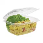 Vegware Compostable PLA Hinged-Lid Deli Containers 473ml / 16oz (Pack of 300) - Image 5
