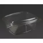 Vegware Compostable PLA Hinged-Lid Deli Containers 473ml / 16oz (Pack of 300)