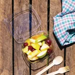 Vegware Compostable PLA Hinged-Lid Deli Containers 473ml / 16oz (Pack of 300) - Image 8