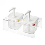 Araven Sauce Dispensers with Pump GN 1/6 Transparent 2.6Ltr
