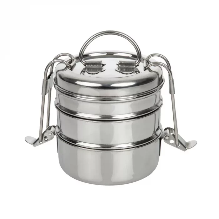 Utopia 3 Tier Tiffin Tin 115mm (Pack of 6) - Image 2