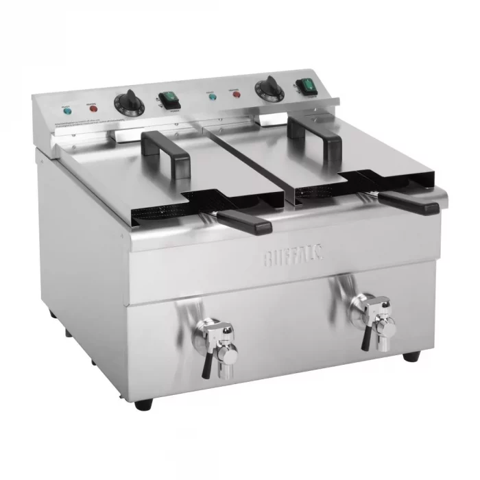 Buffalo Twin Tank Induction Fryer 2x3kW - Image 2