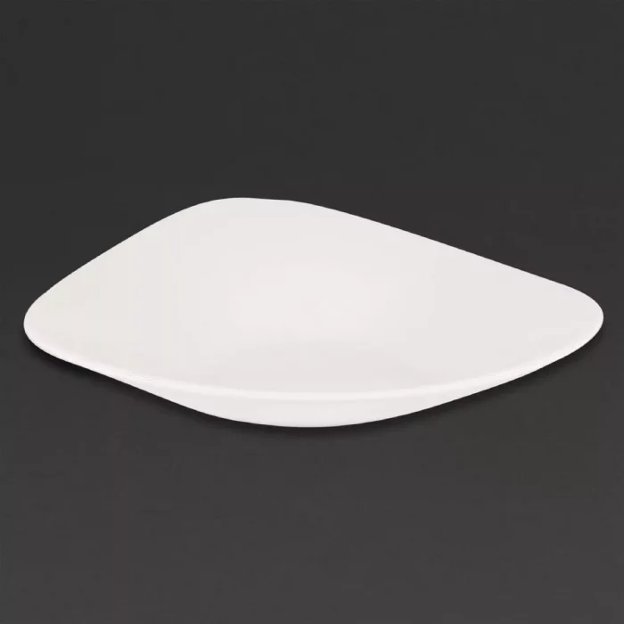 Churchill Lotus Triangular Shallow Bowls White 238mm (Pack of 12) - Image 3