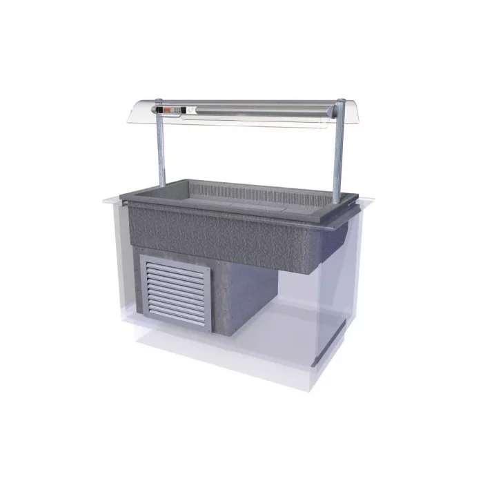 Designline Drop In Cold Island Well Self Service 1525mm - Image 1