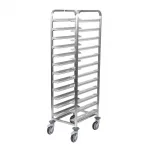 Matfer Bourgeat 12 Tray Cafeteria Trolley Grey - Image 3