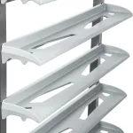 Matfer Bourgeat 12 Tray Cafeteria Trolley Grey - Image 5