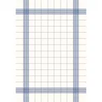 Dunisoft Towel Napkin Blue Check 38x54cm (Pack of 250)