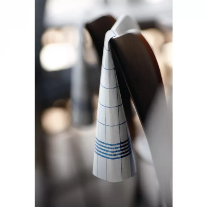 Dunisoft Towel Napkin Blue Check 38x54cm (Pack of 250) - Image 2