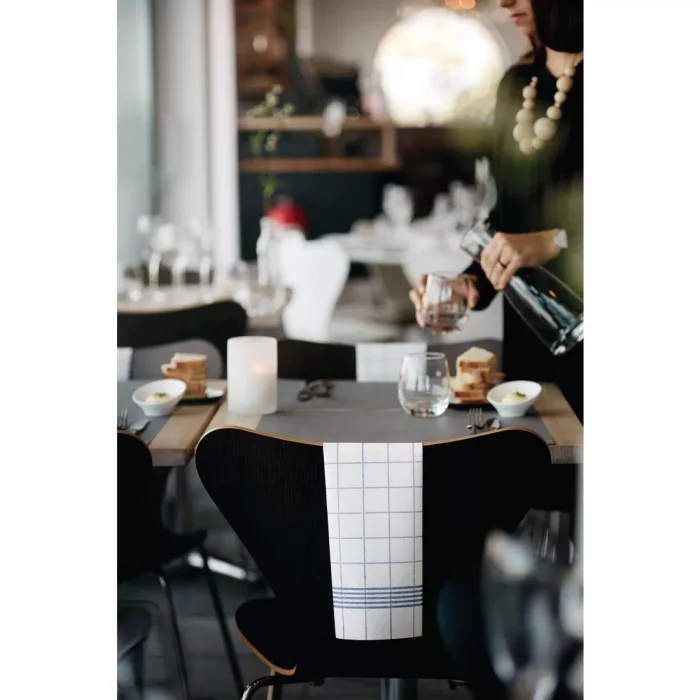 Dunisoft Towel Napkin Blue Check 38x54cm (Pack of 250) - Image 4