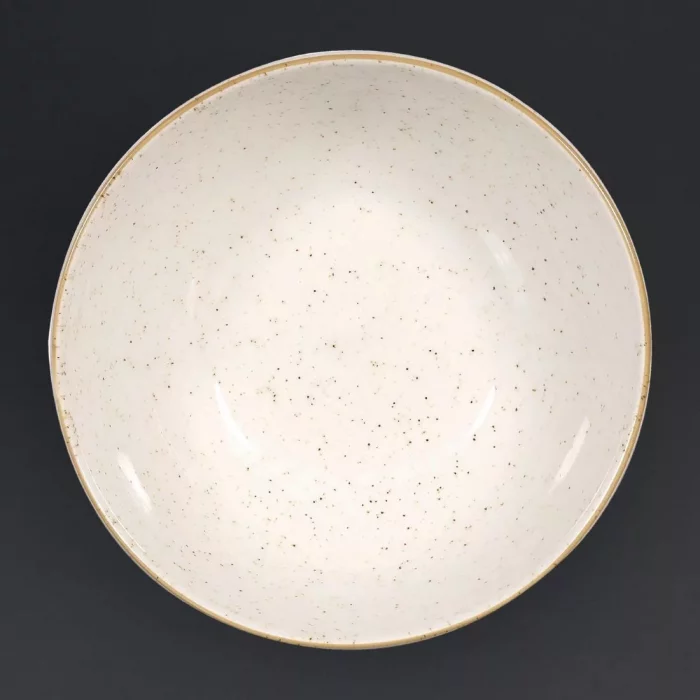 Churchill Stonecast Noodle Bowl Barley White 183mm (Pack of 6) - Image 1