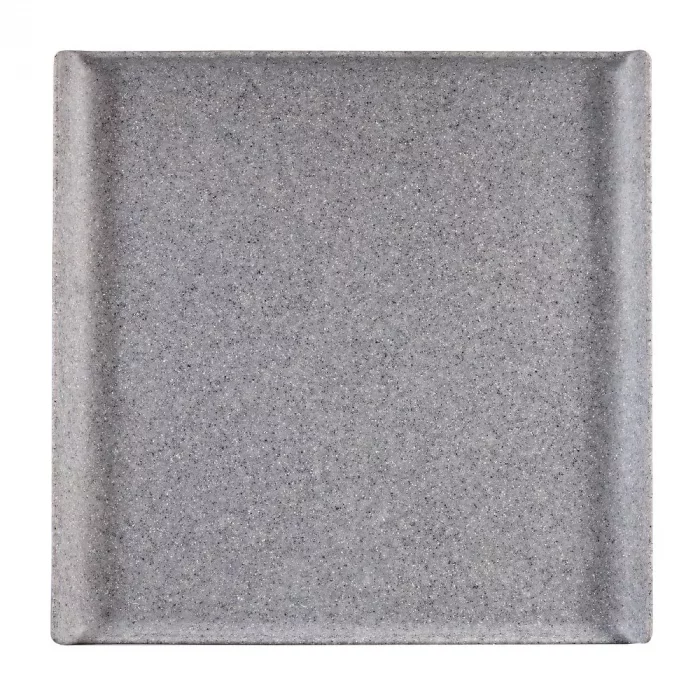 Churchill Melamine Square Trays Granite 303mm (Pack of 4) - Image 1