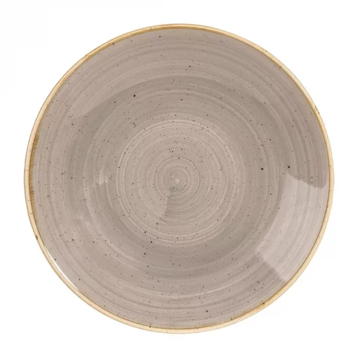 Churchill Stonecast Deep Coupe Plates Grey 281mm (Pack of 12) - Image 1