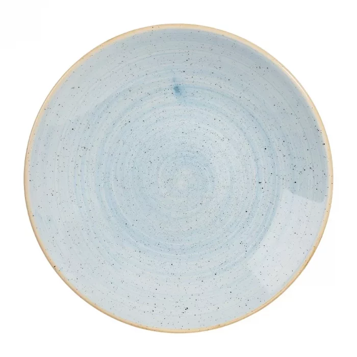 Churchill Stonecast Deep Coupe Plates Duck Egg Blue 225mm (Pack of 12) - Image 1