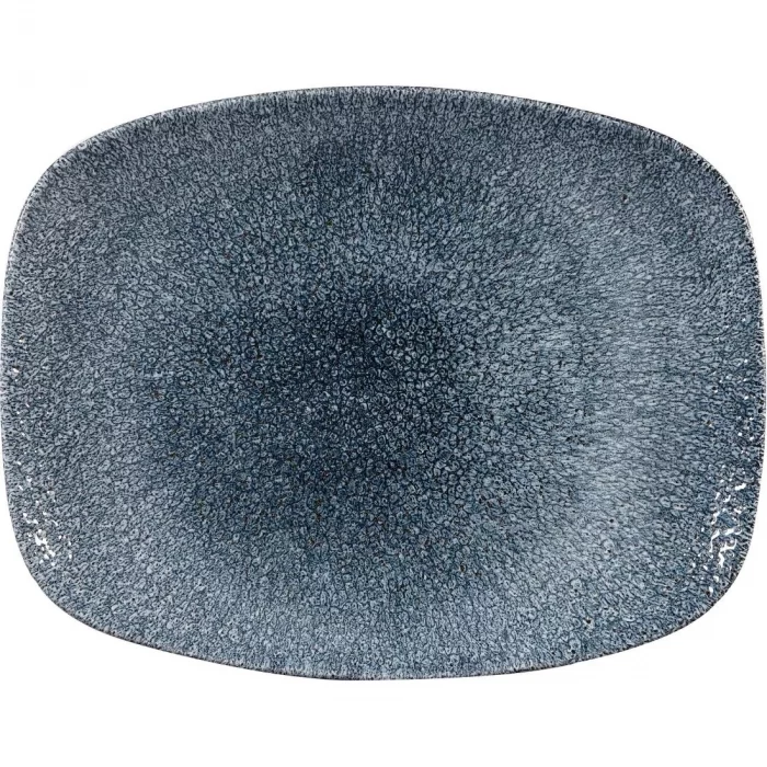 Churchill Studio Prints Raku Rectangular Plate Topaz Blue 261mm (Pack of 12) - Image 1