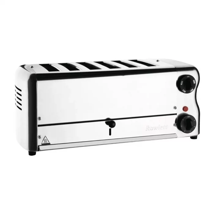 Rowlett Esprit 6 Slot Toaster Chrome w/2x Additional Elements & Sandwich Cage - Image 1