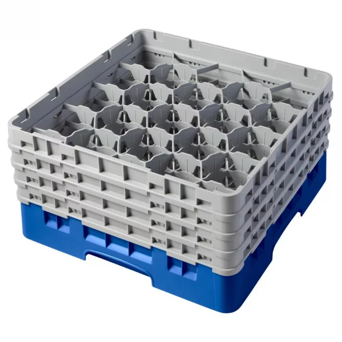 Cambro Camrack Blue 20 Compartments Max Glass Height 215mm - Image 1