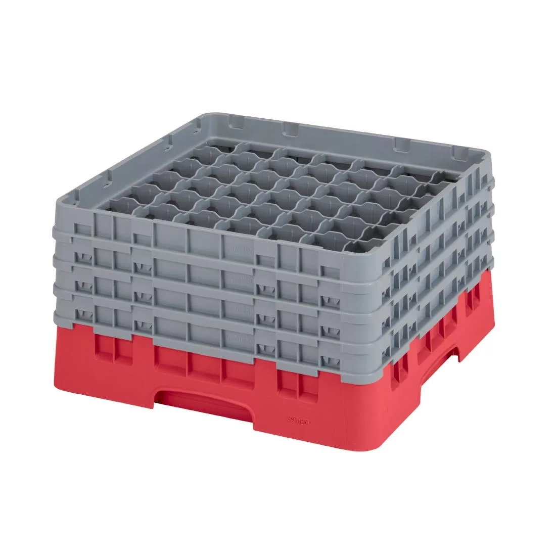 cz173_new.jpg Cambro Camrack Red 49 Compartments Max Glass Height 215mm - Image 1