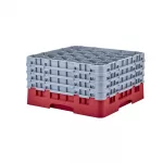 Cambro Camrack Red 25 Compartments Max Glass Height 238mm