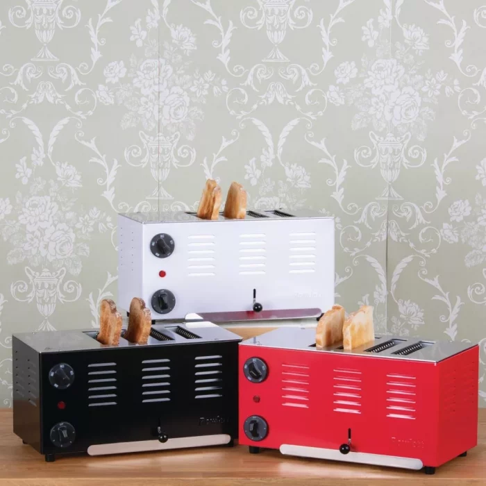 Rowlett Regent 4 Slot Toaster Traffic Red with 2x Additional Elements - Image 5