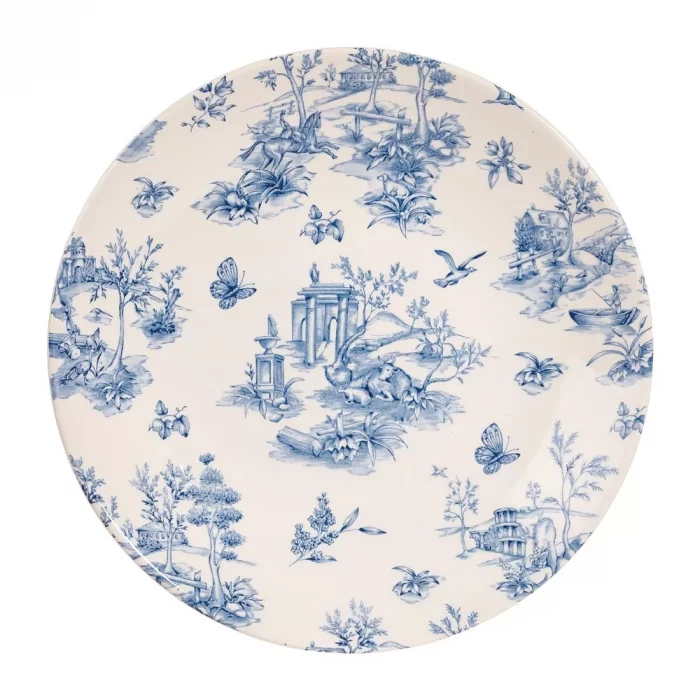 Churchill Vintage Prints Deep Coupe Plates Prague Toile 255mm (Pack of 12) - Image 1