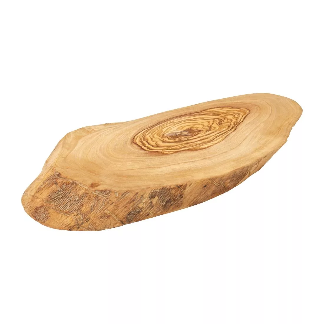 dc118_wood.jpg Utopia Rustic Olive Wood Platters 250mm (Pack of 6) - Image 1