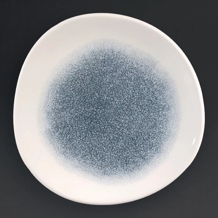 Churchill Studio Prints Raku Round Trace Plates Topaz Blue 210mm (Pack of 12) - Image 1