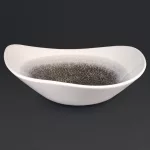Churchill Studio Prints Raku Trace Triangular Bowl Quartz Black 235mm (Pack of 12) - Image 2