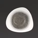 Churchill Studio Prints Raku Trace Triangular Bowl Quartz Black 235mm (Pack of 12)