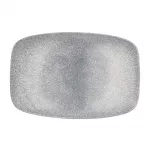 Churchill Studio Prints Raku Rectangular Plates Topaz Blue 300mm (Pack of 6)